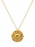 Cancer Zodiac Coin Necklace