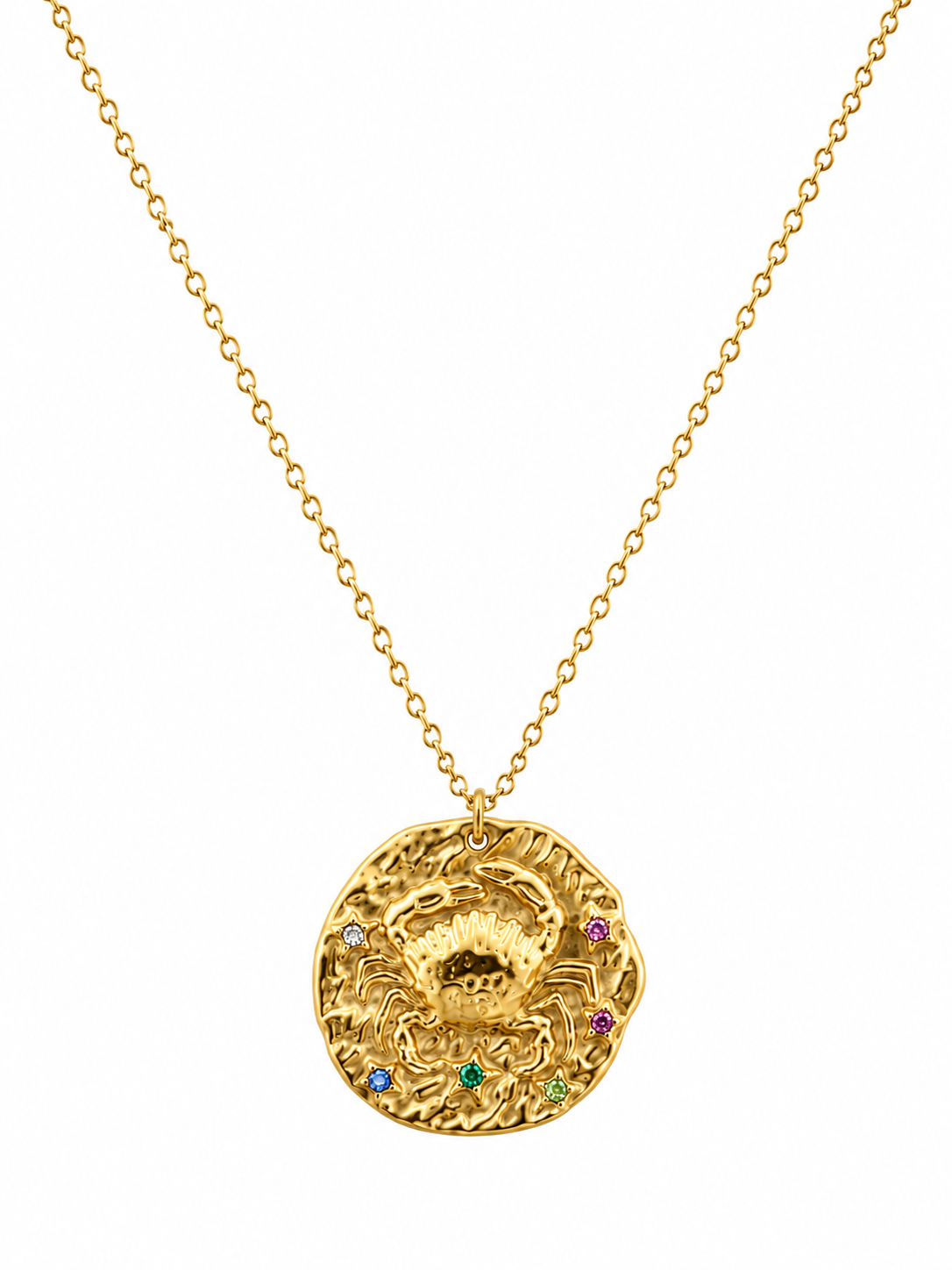 Cancer Zodiac Coin Necklace