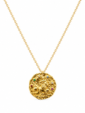Capricorn Zodiac Coin Necklace