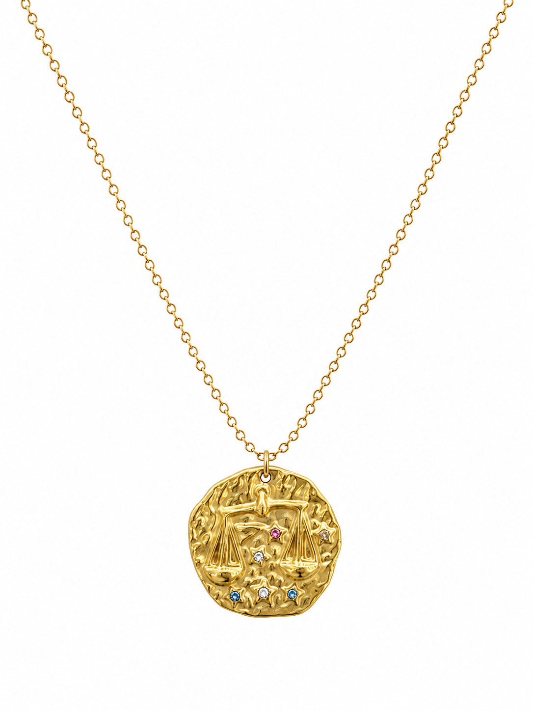 Libra Zodiac Coin Necklace