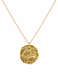 Pisces Zodiac Coin Necklace