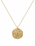Scorpio Zodiac Coin Necklace