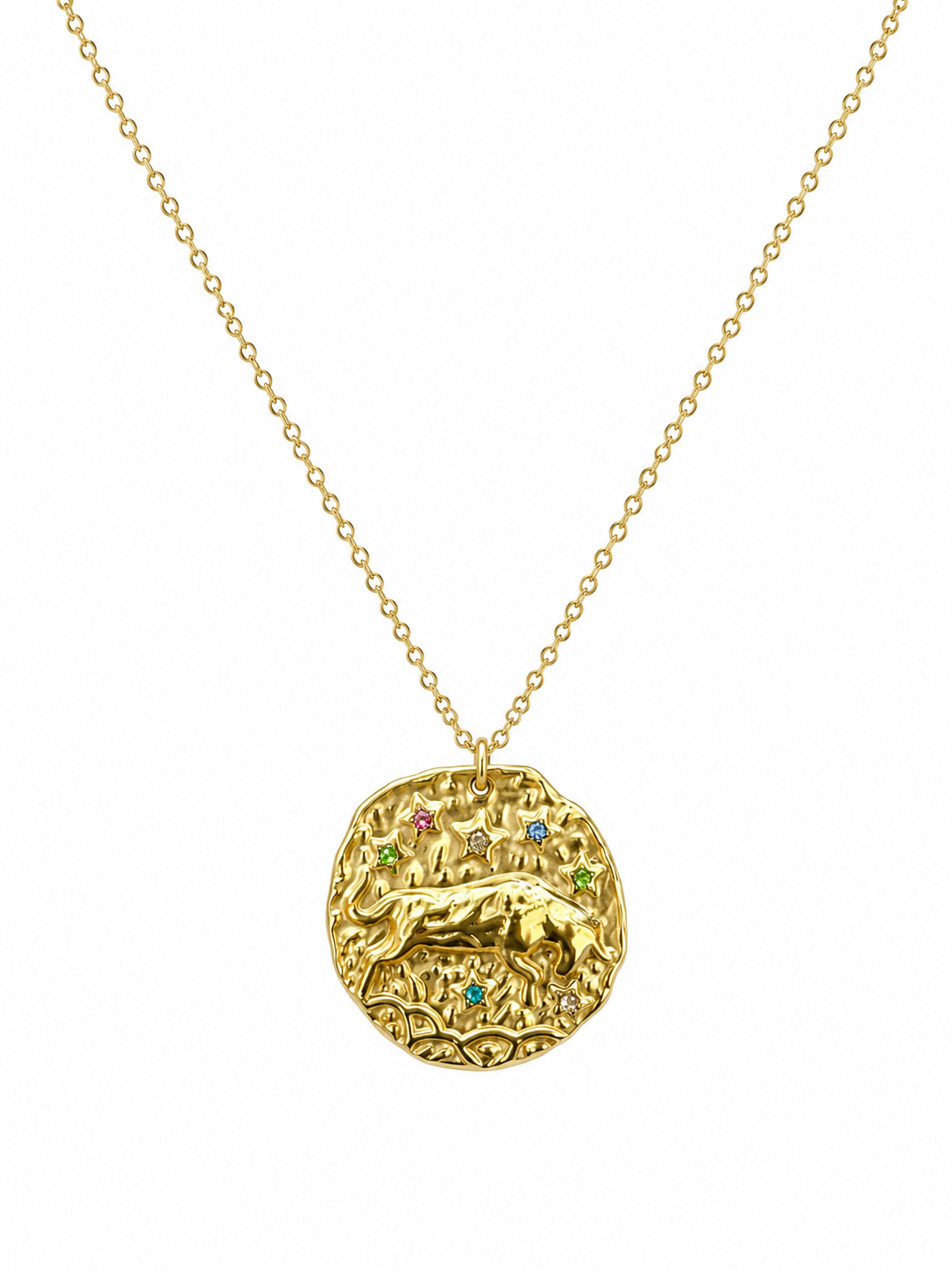 Taurus Zodiac Coin Necklace